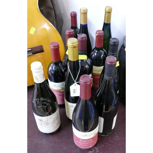 154 - Large quantity of red and white wine - Not for sale to people under the age of 18. By bidding on thi... 