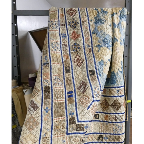 156 - Vintage padded quilt