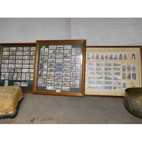 166 - Three framed Wills cigarette card collections