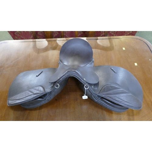 4 - Leather saddle to fit 17hh horse