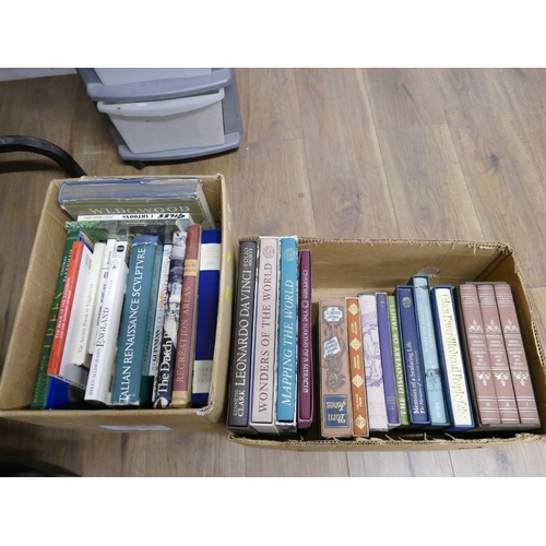 57 - Boxes of books, Folio Society etc