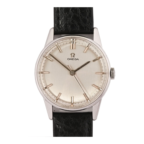 260 - An early 1960's Omega watch date for 1962, with non-luminous dial, case marked 131.013 for the Japan... 