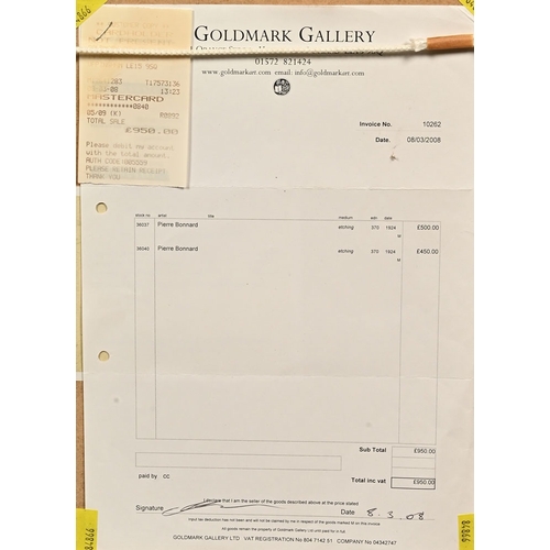 508 - Pierre Bonnard (1867-1947), an etching from the Dingo Suite, a set of etchings to illustrate text by... 