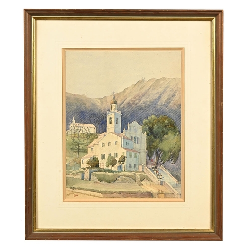 538 - A 1920's Continental watercolour 