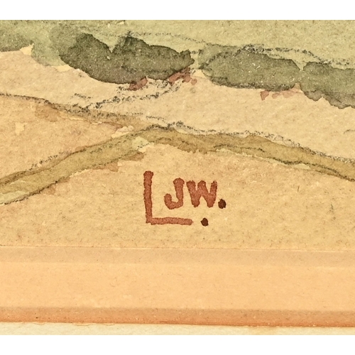 538 - A 1920's Continental watercolour 