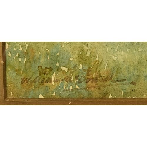 575 - A watercolour depicting Aldingham Church (Aldingham in Furness Cumbria), signed to the lower left po... 