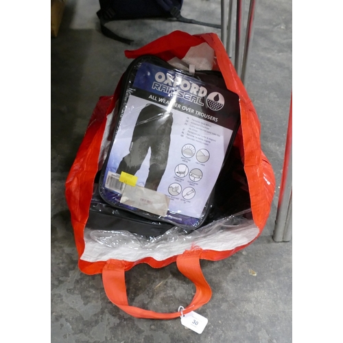 30 - Oxford Rainseal all-weather over trousers