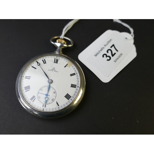 327 - Omega Swiss pocket watch, Grand Prix, Paris 1900, case stamped 0.935