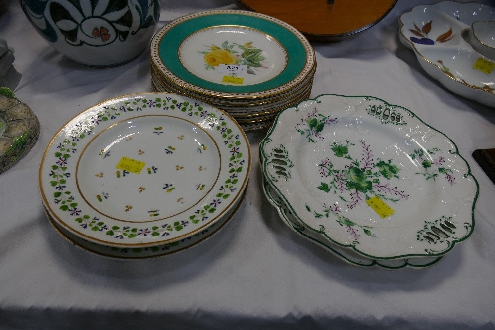 Quantity of Victorian patterned plates