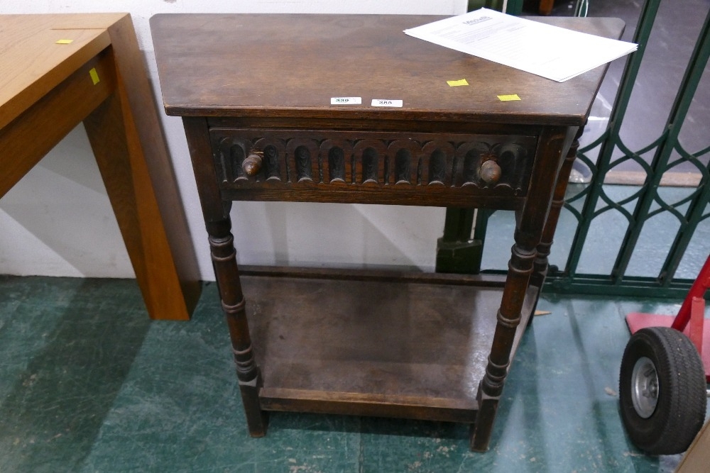 Vintage oak hall table