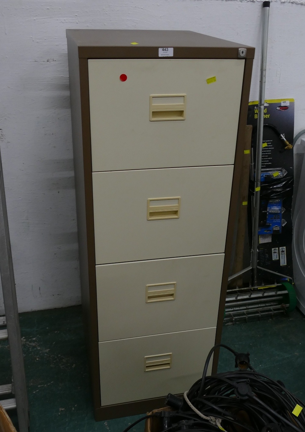 Four drawer filing cabinet