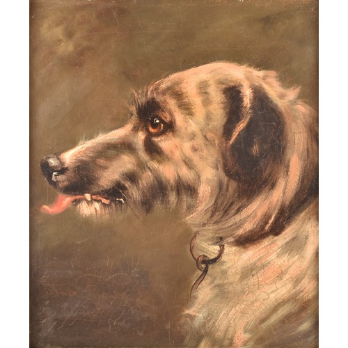 224 - Charles Murtle (19th century)a portrait of a dog in profile, signed in reverse 1838, oil on canvas, ... 