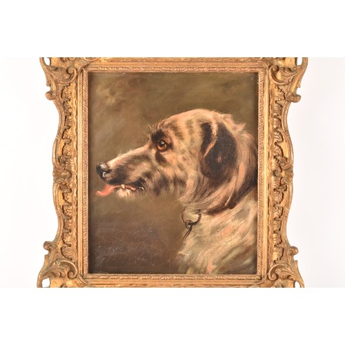 224 - Charles Murtle (19th century)a portrait of a dog in profile, signed in reverse 1838, oil on canvas, ... 