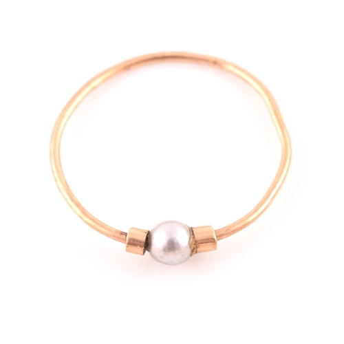 95 - A faux pearl necklace with 9ct yellow gold clasp, together with a pair of yellow metal and pearl cli... 