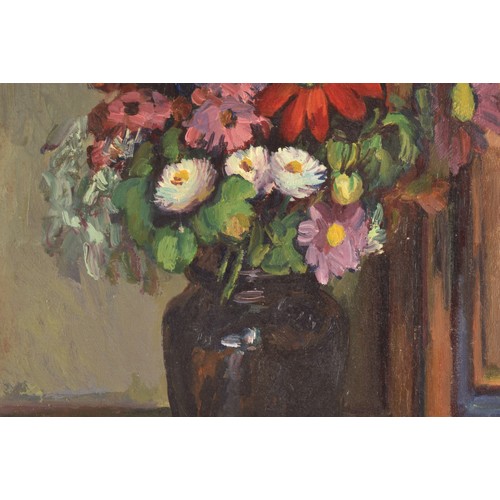 248 - Duncan Grant (Scottish, 1885-1978)'Autumn Bunch' a still life of flowers in a vase, another painting... 