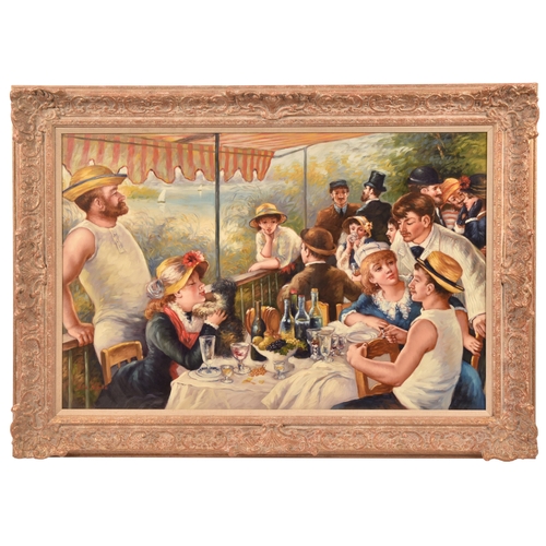 256 - After Auguste Renoir, (French, 1841-1919)'Luncheon of the boating party', a 20th century copy, oil o... 