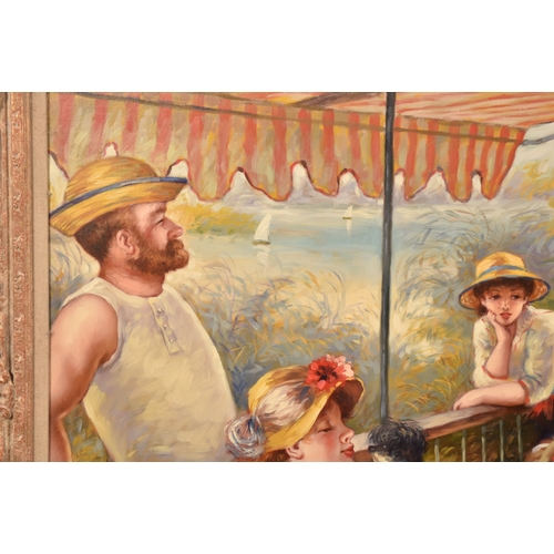 256 - After Auguste Renoir, (French, 1841-1919)'Luncheon of the boating party', a 20th century copy, oil o... 