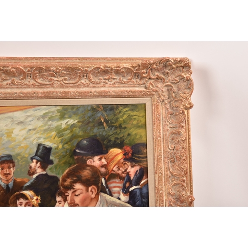 256 - After Auguste Renoir, (French, 1841-1919)'Luncheon of the boating party', a 20th century copy, oil o... 