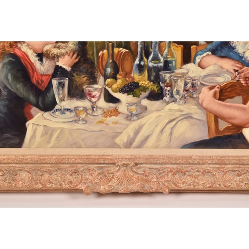 256 - After Auguste Renoir, (French, 1841-1919)'Luncheon of the boating party', a 20th century copy, oil o... 