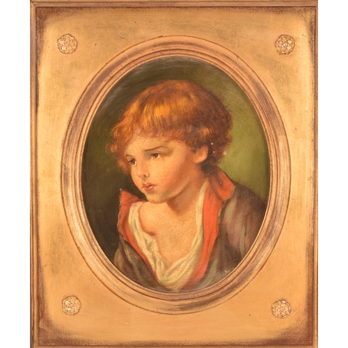 264 - A group of three small portraitscomprising a late 19th century portrait of a young child in a landsc... 