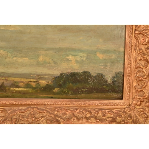 266 - A group of three gilt framed paintingscomprising: 'Morning Wreck in the Channel', a seascape, inscri... 