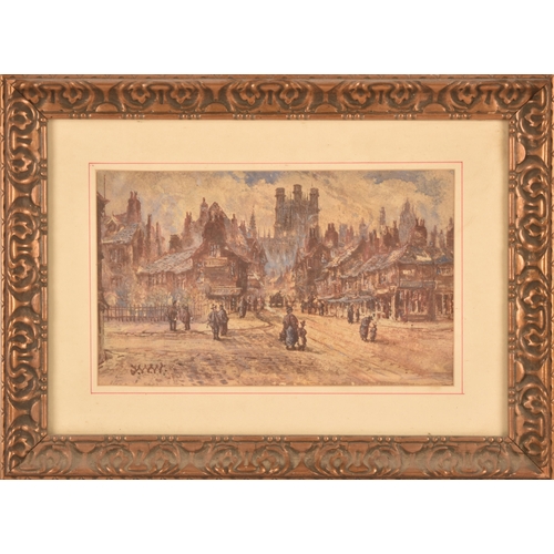 270 - Early 20th century Continental Schoola scene of buildings in Marseilles, inscribed verso, oil on can... 