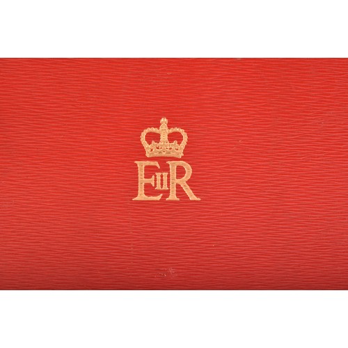 299 - An Elizabeth II red leather despatch box 'Home Secretary' by Barrow Hepburn & Gale Ltd, the lid ... 