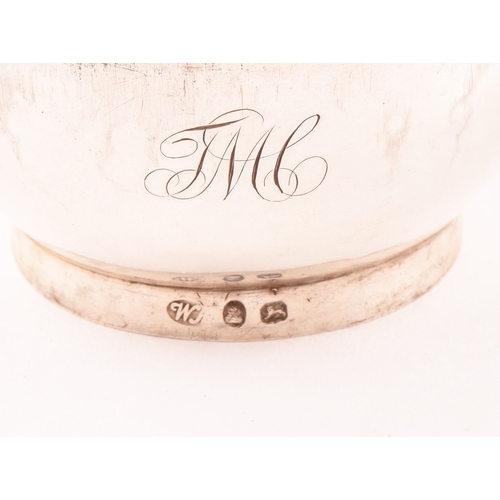 199 - George III silver wine funnel, hallmarked London 1804 by William Allen, with removable strainer, ree... 