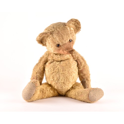 308 - A large 1920s mohair teddy bear, ‘Bruin’, with articulated head, legs and arms. 60 cm long.