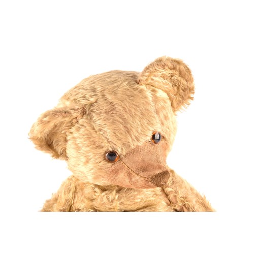 308 - A large 1920s mohair teddy bear, ‘Bruin’, with articulated head, legs and arms. 60 cm long.