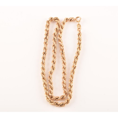 77 - A small group of gold jewellery, to include a 9ct yellow gold belcher chain, 56cm in length, 11.3 gr... 