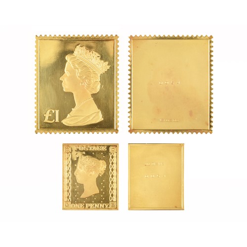 100 - The British Definitive Stamp Replica Issue, made to commemorate the Penny Black and the £1 Machin, 1... 