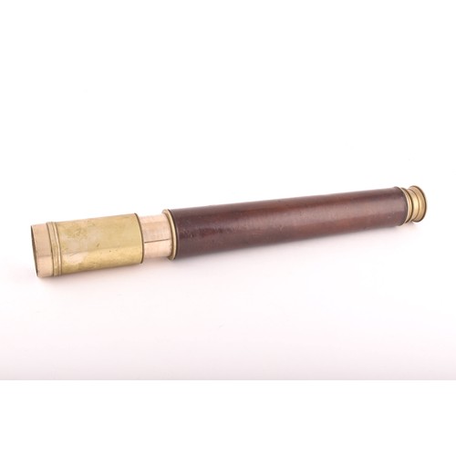 306 - A Ross of London single drawer telescope, pattern number 373, signed Ross London to the draw and num... 