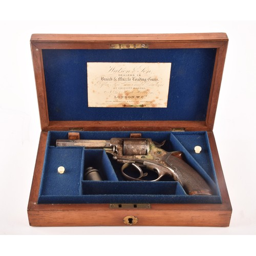 316 - A W. Watson & Son silver plated Tranter patent  revolver, WITH Octagonal barrell, semi-automatic... 