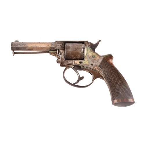 316 - A W. Watson & Son silver plated Tranter patent  revolver, WITH Octagonal barrell, semi-automatic... 