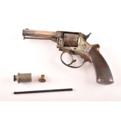 316 - A W. Watson & Son silver plated Tranter patent  revolver, WITH Octagonal barrell, semi-automatic... 