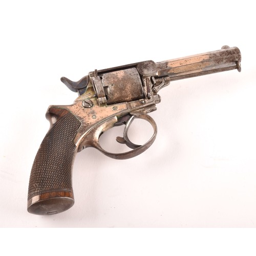 316 - A W. Watson & Son silver plated Tranter patent  revolver, WITH Octagonal barrell, semi-automatic... 