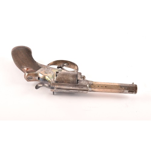 316 - A W. Watson & Son silver plated Tranter patent  revolver, WITH Octagonal barrell, semi-automatic... 