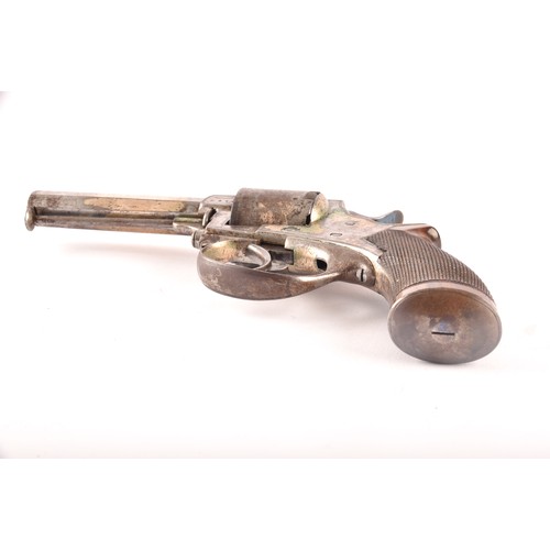 316 - A W. Watson & Son silver plated Tranter patent  revolver, WITH Octagonal barrell, semi-automatic... 