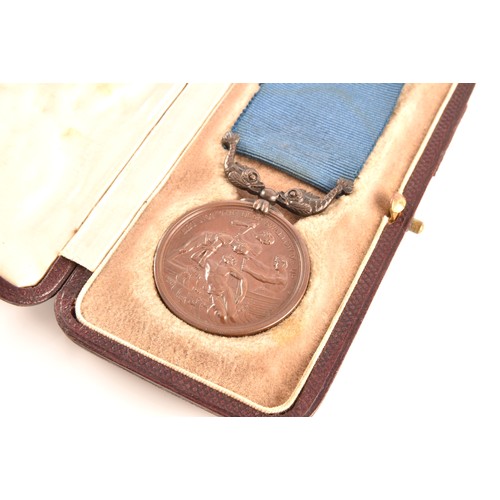 318 - Two life saving medals, to include a Liverpool Shipwreck and Humane Society 1839 silver medal, inscr... 