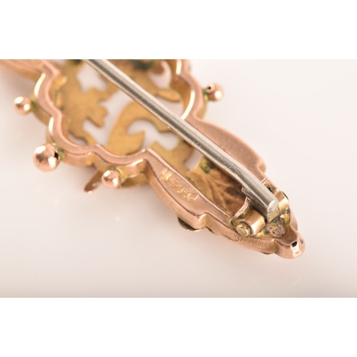 45 - A group of 9ct yellow gold jewellery, to include a Verity watch with bracelet strap, a box link chai... 