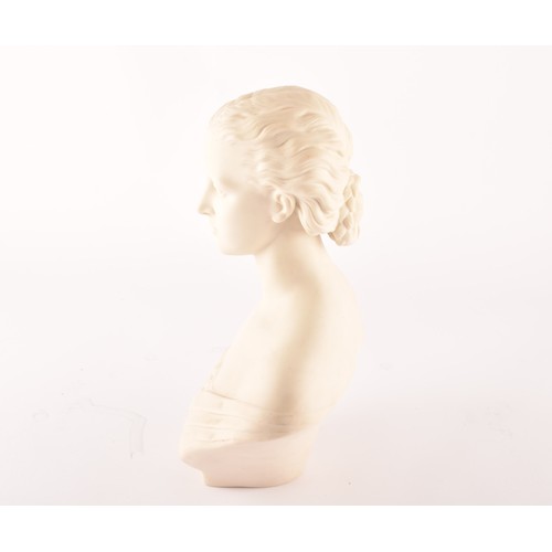 301 - A Copeland Parian bust of HRH Princess Alexandra, marked Art Union of London, after Mary Thornycroft... 