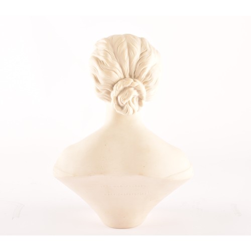 301 - A Copeland Parian bust of HRH Princess Alexandra, marked Art Union of London, after Mary Thornycroft... 