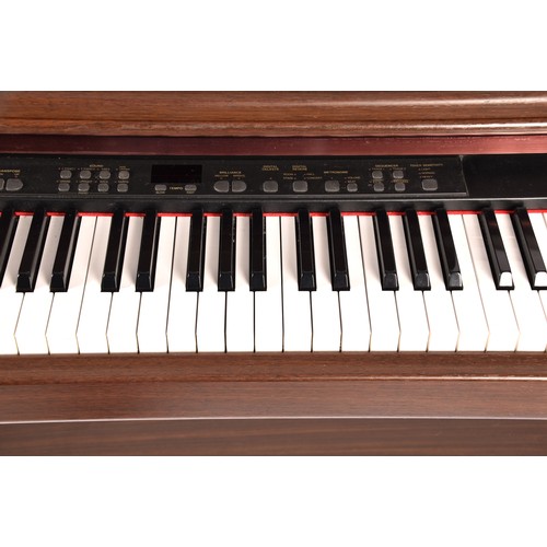 279 - A Technics electric PCM Digital Piano PX103, in rosewood finish, with assoicated Edwardian piano sto... 