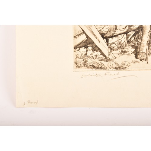 229 - William Washington RBA, ARCA, MADA, ARE (1885-1956, British).'Winter Fuel', signed and inscribed sig... 