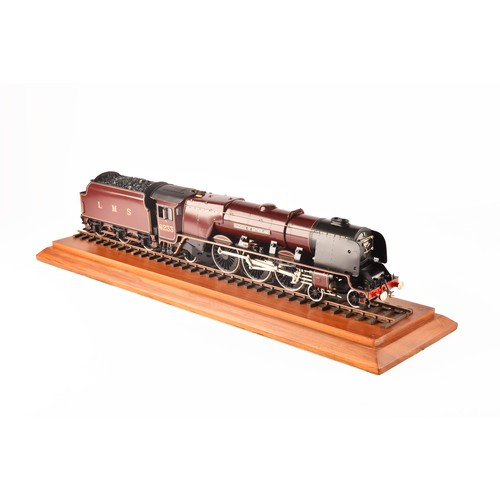 295 - A fine quality O Gauge scratch-built steam locomotive and tender 'L.M.S Pacific No. 6233 Duchess of ... 