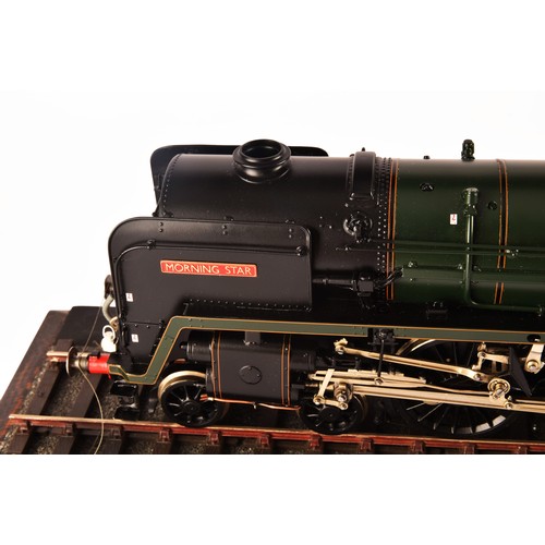 296 - A fine quality O Gauge scratch-built steam locomotive and tender 'British Railways Standard Class 7 ... 