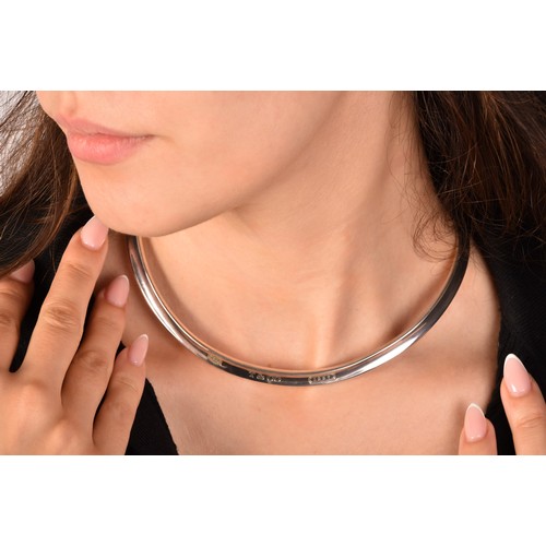 98 - Tiffany & Co. A silver collar cuff necklace, marked '925 T&CO 1887' to surface, '1997 Tiffan... 