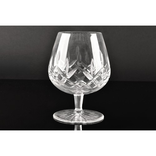 274 - A collection of Waterford cut crystal glasses, including six wine glasses, six champagne flutes, fou... 