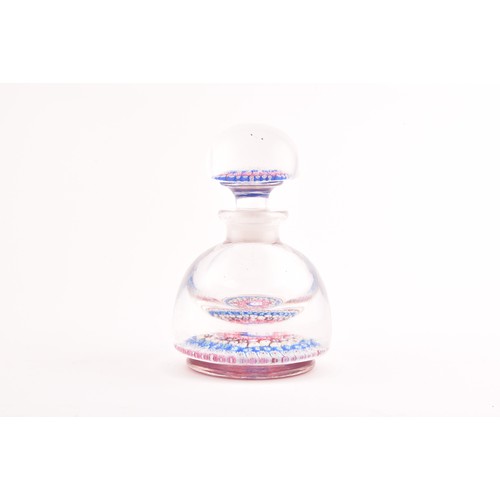 276 - An early 20th Century James Powell and Sons / Whitefriars glass paperweight inkwell, of footed domed... 